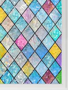 Privacy Window Film - Static Cling Glass Frosted Film, Self-Adhesive/Glueless Privacy Window Sticker. Semi-Transparent - Elegant Tulip Pattern Design, Multiple Sizes Available, Suitable For Door And Window Decoration And Privacy Protection, Applicable For Office And Bathroom. - Multicolor - View 3