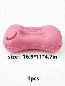 1 pieza Almohada de viaje inflable cuadrada - Soporte para el cuello para coche y avión, también adecuada como cojín lumbar, ideal para vuelos y viajes por carretera largos, accesorio de aviación cómodo, equipo de viaje elegante, material inflable, equipo de camping - Multicolor - Ver 26