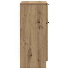 vidaXL Sideboard, Chest Of Drawers, Dresser, Cabinet, Sideboard, Multi-Purpose Cabinet, Freestanding Cabinet, Living Room, Hallway, Dark Oak, Khaki, 60x30x70cm, Engineered Wood - 橡木深卡其 - 查看 6