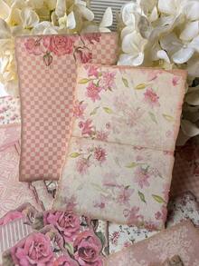 30pcs/Pack Vintage Rose Flower Asymmetrical Frame Decorative Paper, DIY Writable Decoration Scrapbooking Material - BQ1045 - Ver 5