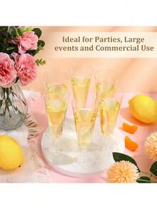 100/50/30/25/20/10 件套高品质可重复使用香槟酒杯，适用于各种聚会场合，如派对、婚礼、生日、情人节、母亲节等。（香槟酒杯、派对酒杯） - 查看 6