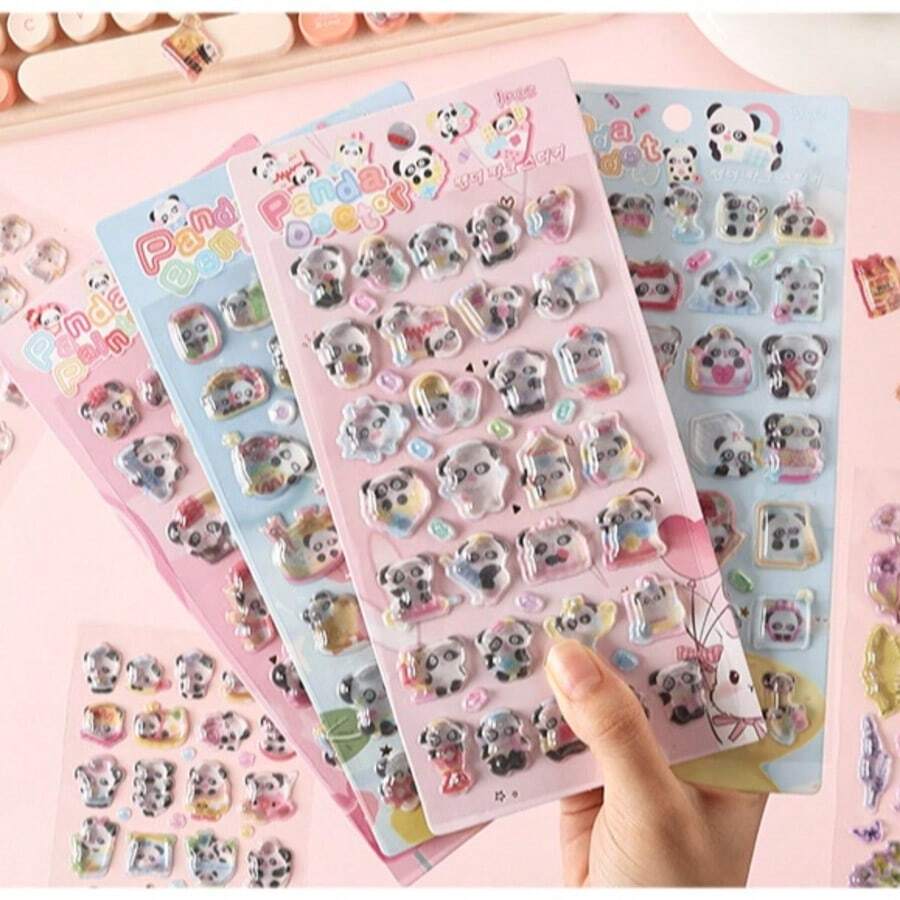 3D立体浮雕贴纸，可粘贴于手机壳、iPad、杯子等，糖果树脂材质，高端立体浮雕贴纸，DIY手机壳必备，触感精致！简约浮雕设计，低调而细节丰富。 - 彩色 - 查看 1