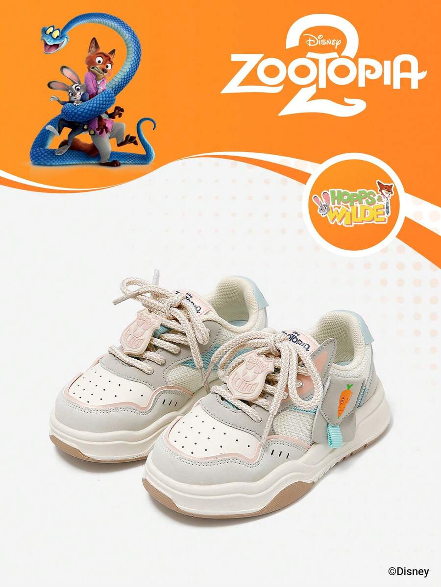 Disney Sản phẩm hợp tác độc quyền với Zootopia 2 | Một đôi giày bệt trẻ em, phù hợp cho các hoạt động thể thao, vui chơi ngoài trời và các dịp lễ hội hàng ngày, ôm sát chân, chống trơn trượt, chống mài mòn, thoáng khí. - Màu xanh lam - Xem 1