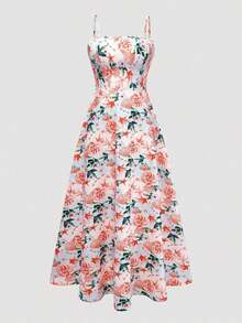 2 Pieces Women's Floral Chiffon Dress & Elegant Romantic Date Outfit Summer Spring - Nhiều màu 2 - Xem 9