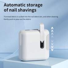 1pc Smart Electric Nail Clippers With Anti-Clip, Nail Polishing, Lighting And Grinding Functions. Suitable For All Ages. Portable USB Rechargeable 2-In-1 Electric Nail Clipper & Grinder With LED Light Avoid Clipping The Meat - Multicolor - View 5