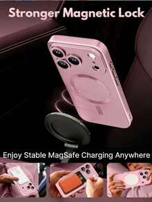 1 适用于 17、17 Air、17 Pro、17 Pro Max 的粉色金属软壳，超薄、防刮、防震，并提供全面的摄像头保护，也适用于 13、11、16 Pro Max、15、14、12、16e。 - 玫瑰金 - 查看 3