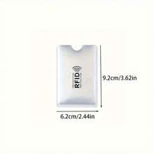 12/18/24/36Pcs Fundas para tarjetas con bloqueo RFID, portadores de papel de aluminio anti-escaneo y anti-deslizamiento, fundas para billetera y pasaporte con protección de bloqueo NFC, fundas de para tarjetas e identificaciones - Multicolor - Ver 12
