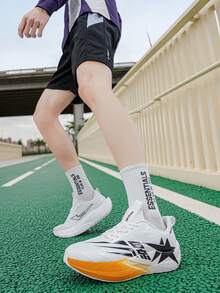 Giày chạy bộ lưới thoáng khí dành cho nam, giày thể thao chạy đường trường, marathon nhẹ, giảm sốc, giày casual chống trượt ngoài trời cho phòng tập thể dục, yoga, du lịch, đi bộ, giày cầu lông, tennis đế mềm thoải mái. - trắng - Xem 11