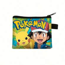 pokemon Ví đựng tiền xu mới, ví đựng thẻ in hình, ví unisex - Nhiều màu - Xem 10