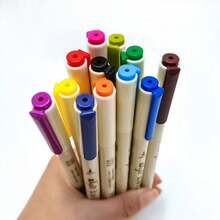 Bộ 12 bút lông mềm kiểu Trung Quốc cổ điển, thích hợp để ghi chú và vẽ, làm bút viết nhật ký, quà tặng học sinh nhân dịp năm học mới. - 12 cây gậy - Xem 5