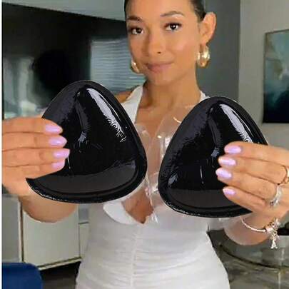 2片双面自粘胸垫，胸垫，可重复使用，隐形加厚胸垫，防水游泳适用，双面自粘胸垫 | 超薄自然提拉 | 防水防汗，游泳适用 | 可重复使用，不易变形 | 适合无痕内衣/比基尼