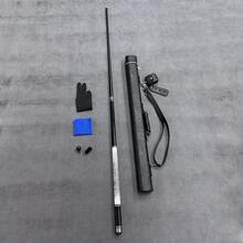 12.5mm High Precision Fiberglass Pool Cue, 2pcs/Set American 9-Ball And Pool Cue Sticks, Non-Slip Handle With Embossed Shell And Accessories - Black - View 11