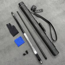 12.5mm High Precision Fiberglass Pool Cue, 2pcs/Set American 9-Ball And Pool Cue Sticks, Non-Slip Handle With Embossed Shell And Accessories - Black - View 7
