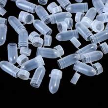 100/50/20/5pcs Sample Bottles, Test Tube Mini Bottles, Storage Containers, Translucent Mini Q Caps, Small Mini Cosmetics Containers For Nail, Jewelry, Foundation Make-Up And Lipstick - View 3