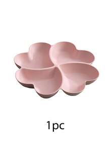 1个装心形派对零食托盘，可作开胃菜盘、零食碗、多层零食碗盘，可盛放坚果、糖果、水果，可重复使用，塑料材质，带4个隔层，适合家庭、餐厅、厨房使用，也是圣诞节、母亲节和开学季的理想礼物。 - 彩色 - 查看 7