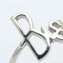 Anillos para servilletas universales, anillos para servilletas minimalistas de alta gama con letras, adecuados para fiestas, bodas, eventos y la mesa de comedor diaria - Multicolor - Ver 6
