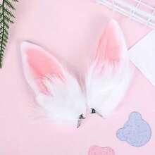 2pcs Charming Rabbit Ear Hair Clips And Hair Accessories Set, Rabbit Ear Hair Clips, Charming Rabbit Ear Hair Clips Set, Rabbit Ear Hair Clips, Cute Cat Animal Ear Hair Clips, Holiday Hair Accessories. Fun Design Hair Clips, Perfect For Weddings, Bridal Parties, Birthdays And Other Occasions - View 4