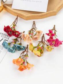 5/30pcs Artificial Cherry Blossoms - Mini Sakura, Silk-Like Fake Flowers, Simulated Plants, Home Decor, Restaurant, Living Room, Outdoor Garden Decoration, Floral Arrangement, Photography Props, Autumn, Spring, Vase, Flower Wall, Wreath, Bridal Bouquet, Wedding Decoration, DIY Wreath Materials, Birthday Party Decor, Home Decor Accessories, Valentine's Day - Multicolor - View 6