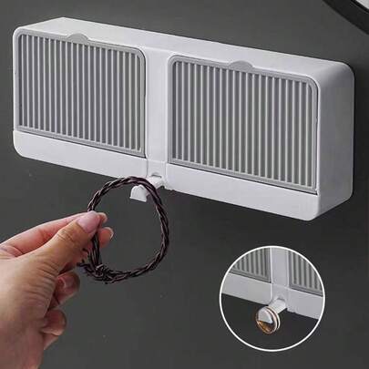 1 chiếc kệ đựng đồ đa năng cho phòng tắm, kệ treo tường không cần khoan, hộp đựng đồ hai ngăn, khay đựng xà phòng, phụ kiện phòng tắm chống thấm nước, trang trí nhà cửa, trang trí mùa thu, trang trí mùa tựu trường.