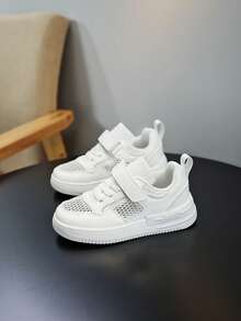 青少年白色运动鞋，休闲校园鞋，学生活动白色鞋，适合所有季节 - 白色 - 查看 7