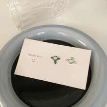 1 Pair Asymmetric Angel & Devil Couple Earrings, New Arrival Niche Design Creative Earrings - Silver - View 3