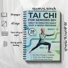 Tai Chi Walking Routine, Suitable For Elderly | Through Simple Daily Walking Practice, Improve Balance, Reduce Fall Risk, Strengthen Muscles And Exercise The Brain | Spiral Binding, Colorful Paper - A - View 7