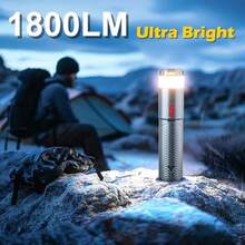 Camping Lantern Telescopic Camping Lantern Rechargeable with 15 Color Temperatures 10000mAh Camping Essentials with Hook Portable Waterproof Lanterns for Power Outages Emergency Hiking - Gris - Ver 6