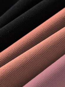 3 piezas Camiseta sin costuras - Camiseta interior sin mangas de cuello redondo suave en colores transparentes/semitransparentes de varios colores - Multicolor - Ver 7