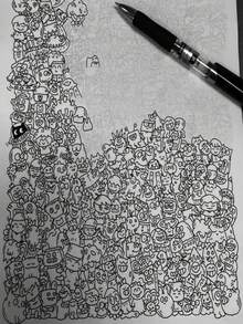 Mini Pattern Sketchbook - Sketch And Line Drawing Notebook, Suitable For Sketching Practice, Adult Drawing Training And Leisure Time, Can Be Used As Leisure Gift, Birthday Or Holiday Gift - Single Item - 15pcs - View 1