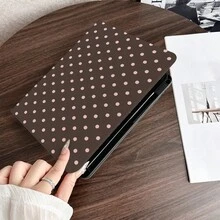 1 Ốp lưng dạng sách lật đa góc in chấm bi nâu và hồng, có ngăn đựng bút, tương thích với iPad Pro (M5)/ Air (M3)/ 11"(A16)/ 10.9/10.2/ Air thế hệ thứ 5/Pro11/10/9.7/Air 2/ (thế hệ thứ 7)/ (thế hệ thứ 8)/ Air 4/5/ Pro 11/ Thế hệ thứ 10 10.9 inch 2022 Smart Case/ Air 13(M3 2025)/ Air 11(M3 2025)/ Air 11(M3 2025)/ 11(A16 2025)/Galaxy Tab S10+/S9/A9, chức năng tự động ngủ/thức, tương thích với 6/6pro/7/7pro - Nhiều màu - Xem 8