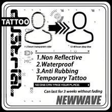 Pegatinas de tatuaje de hierbas de ocultismo oscuro, tatuaje temporal para el cuello, resistente al agua, duradero, unisex, regalo para fiesta de Halloween, Y2K - Halloween - Ver 7