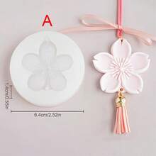 Cetakan Silikon Motif Bunga Kamelia/Cherry Blossom Ukuran Besar, Cetakan Resin Plaster, Cetakan Lilin Plaster 3D - bunga - View 3