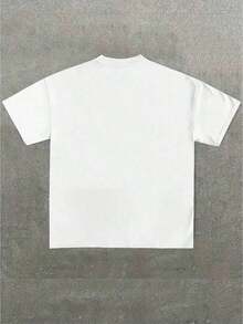 1PC Drake - Themed Artistic Printed T-Shirt With Hair Clips Casual Soft Short Sleeve Pure Cotton 220gsm T-Shirt Summer Tops Summer Clothes Shirts Summer Graphic Tees Women T Shirts Summer Outfits For Women Vacation Outfits Women  Tropical Vacation Outfits Going Out Outfits Tropical Outfits For Women Going Out Tops T Shirts Women Summer Top Graphic Tees Women 4th Of July Outfit Women Summer Tops Y2k 4th Of July Oversized T Shirt - Trắng 3 - Xem 2