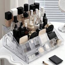 多层化妆品展示架，稳固的三杆侧架设计，浴室收纳架 - 透明 - 查看 6