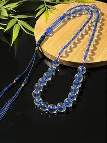 1条穆斯林手工透明45珠流苏念珠手链，优雅男女通用穆斯林念珠 - 彩色 - 查看 14