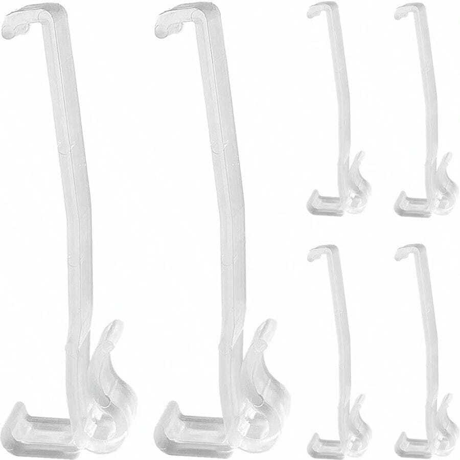 Valance Clips 6pcs 3-1/4'' Window Blinds Hidden Clip Plastic Horizontal Blinds Valance Retainer Holder - 3.25inchx6 - View 1