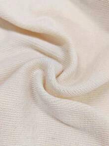 Plus Size Striped Contrast Color Round Neck Casual Fashion Poncho Knit Short Sleeve Top White Summer - White - View 4