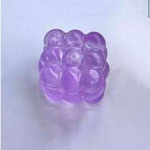 1个全新麦芽挤压减压魔方玩具，超薄麦芽挤压抗压玩具，柔软慢回弹水魔方玩具，葡萄纹理，慢回弹，耐用，适合学生、青少年/成人，是青少年/成人的理想礼物，节日惊喜减压礼物，节日/生日礼物，万圣节礼物，圣诞节礼物，平安夜礼物，颜色随机 - 彩色 - 查看 10