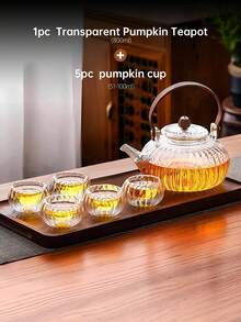 Tetera de vidrio transparente, apta para estufa, preparación de té, regalo de juego de té, hecha de vidrio borosilicato transparente de alta calidad, apta para uso doméstico, restaurante, hotel y oficina - Multicolor - Ver 14