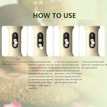 USB Rechargeable Electric Massager - Gua Sha Tool, High Suction, Suitable For Full Body Muscle Relaxation - Perfect For Home Use On Abdomen, Back And Legs, Massage Tool, Great Gift For Female Friends, 1200mAh - Multicolor - View 7