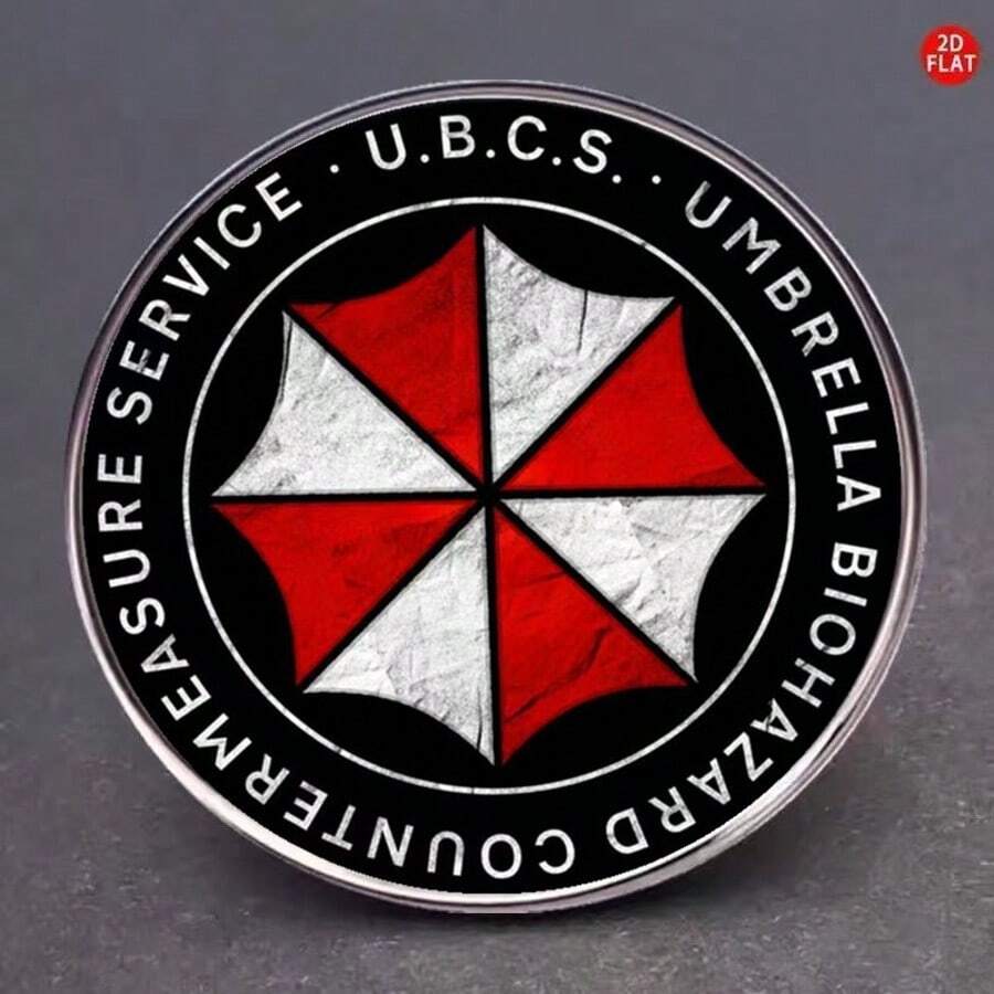 1 chiếc ghim cài áo logo công ty Umbrella thời trang, huy hiệu game bằng hợp kim kim loại, phụ kiện unisex, quà tặng hàng ngày. - Nhiều màu - Xem 1