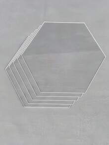 10 tấm thẻ lục giác bằng acrylic trong suốt, cắt laser, dùng để trang trí bàn tiệc, làm thẻ tên khách mời, đồ dùng cho tiệc tùng. - A - Xem 3