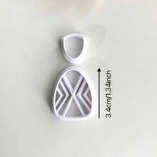 Khuôn cắt khuyên tai bằng đất sét kiểu Bohemian/Khuôn làm đồ gốm mềm, thích hợp để làm khuyên tai và trang sức bằng đất sét mềm, dụng cụ cắt đất sét mềm, dao tạo hình đất sét, dụng cụ thủ công DIY bằng đất sét mềm, dụng cụ cắt đất sét, khuôn làm khuyên tai, khuôn làm trang sức bằng đất sét mềm. - trắng - Xem 5