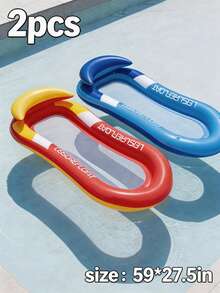 1个充气靠背躺椅，成人夏季游泳池和沙滩漂浮筏，派对用品，完美的夏季礼物，游泳池漂浮躺椅 - 彩色 - 查看 7