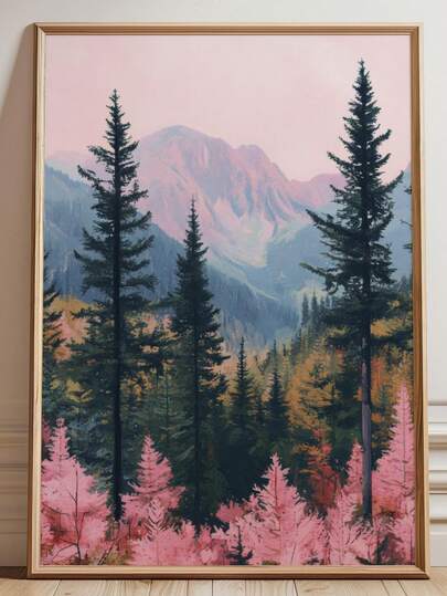 1 tranh, Tranh vải bố treo tường, Tranh có khung, Tranh in hình khu rừng màu hồng, Tranh phong cảnh Bắc Âu tối giản, Cảnh thiên nhiên Bắc Âu, Thiết kế thung lũng và vùng hoang dã tuyệt đẹp, Trang trí căn hộ, Trang trí nhà cửa theo phong cách mộc mạc, Tranh phong cảnh, Trang trí phòng, Trang trí phòng ký túc xá, Trang trí phòng khách, Trang trí phòng tắm, Trang trí nhà bếp, Quà tặng trang trí, Quà tặng tân gia