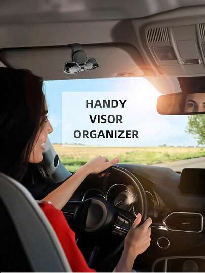 1 kẹp kính gắn tấm che nắng ô tô đa năng, chất liệu PU, giá đỡ kính xe hơi, phụ kiện nội thất, giá đựng kính, lý tưởng cho việc lái xe, du lịch, cắm trại, cũng là món quà tuyệt vời cho mẹ, bạn gái, bạn trai, bố, thầy cô, phụ kiện ô tô thiết yếu.