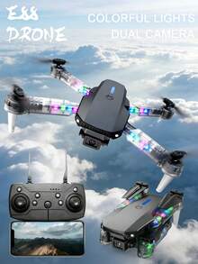 无人机、遥控灯、无人机、高清双摄像头、航拍摄影、四轴飞行器、可折叠、模型飞机 - 查看 8