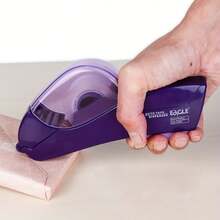 1 pieza Dispensador de cinta adhesiva ergonómico y automático, máquina de embalaje ahorradora de trabajo, dispositivo de sellado y envoltura de paquetes exprés, herramienta esencial para tiendas y hogares, suministros prácticos para el inicio de un negocio - A - Ver 16
