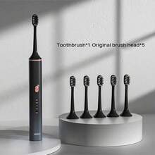 Lenovo A1PRO Electric Toothbrush: Smart Pressure-Sensing Design To Prevent Tooth Impact; 4 Cleaning Modes + Sensitive Gum Care Brush Head; High-Frequency Vibration For Deep Cleaning; Travel-Friendly Set. - Multicolor - View 8