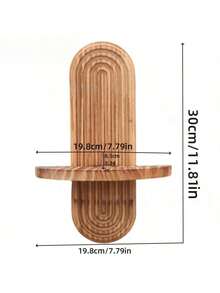 1件波西米亚风藤编壁挂式置物架 - 木质壁挂式植物架，适用于小型盆栽，可用作悬挂式展示架，复古简约家居装饰，适用于客厅、卧室、餐厅、浴室、办公室等空间，打造精美的艺术墙面装饰。 - 彩色 - 查看 13